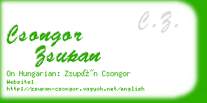 csongor zsupan business card